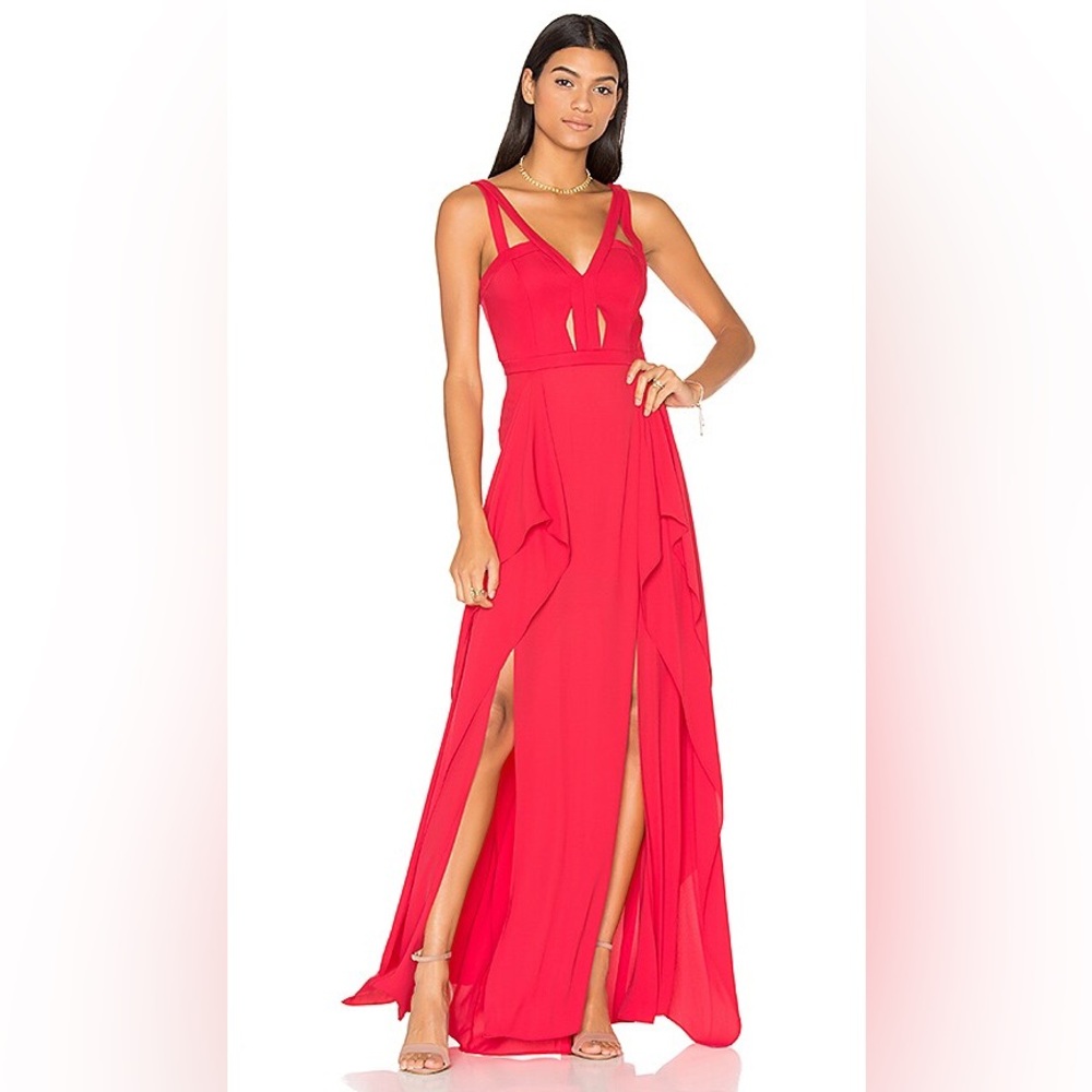 BCBGMaxAzria Juliana Dress in Lipstick Red